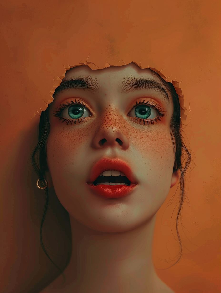 Surreal Gaze Through Paper