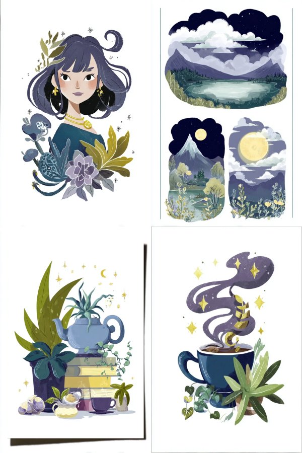 Mystic Flora Portrait