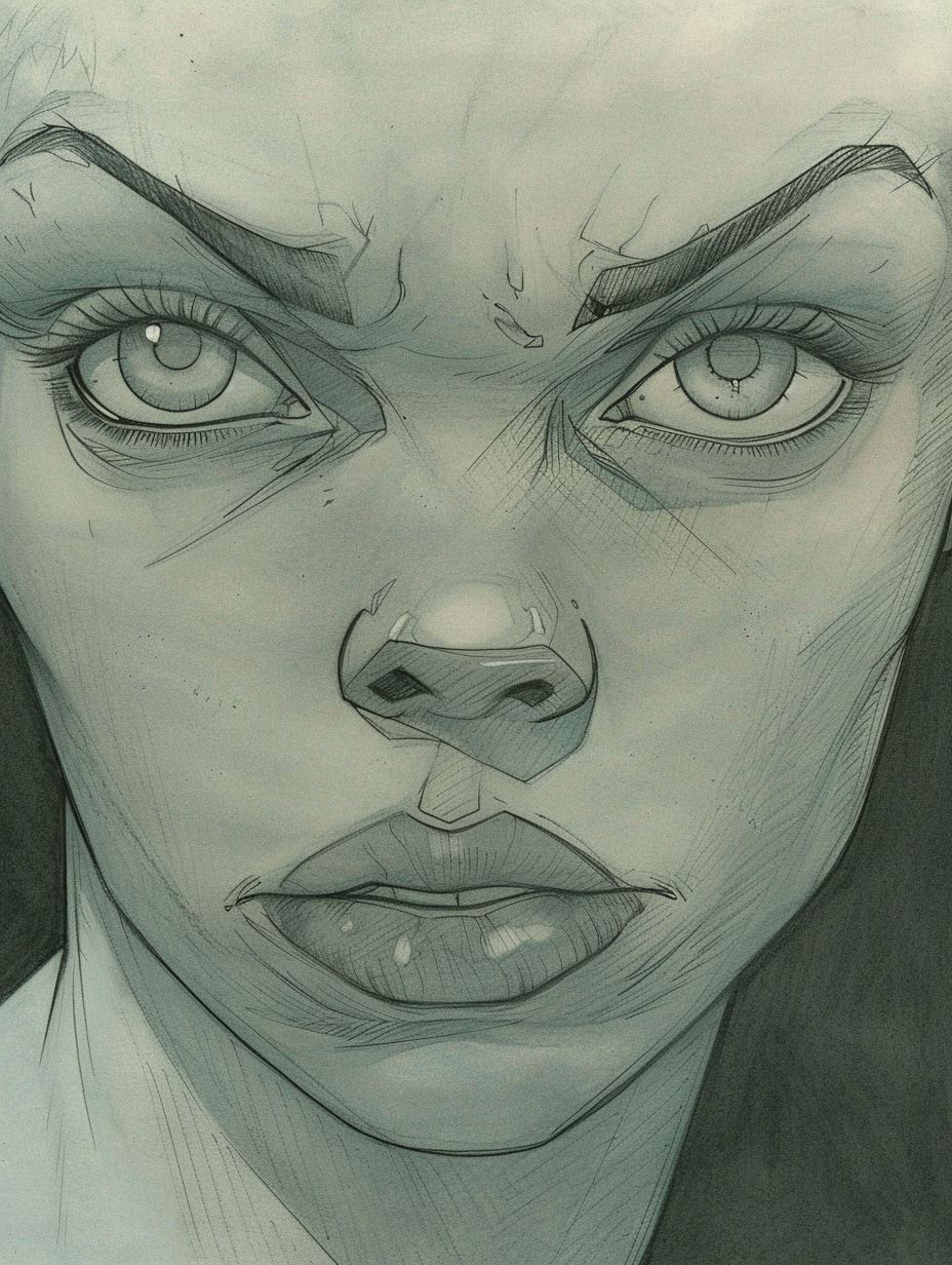 Ethereal Graphite Portrait Study