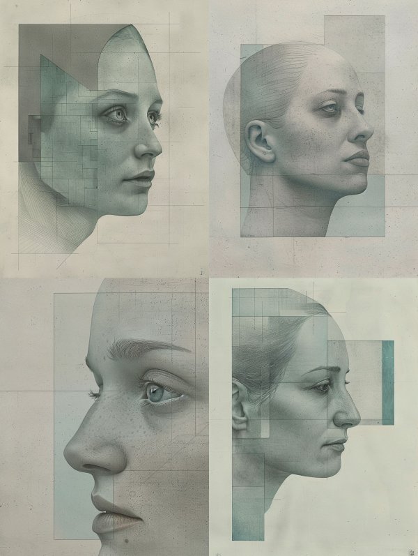 Ethereal Fragments of Feminine Grace