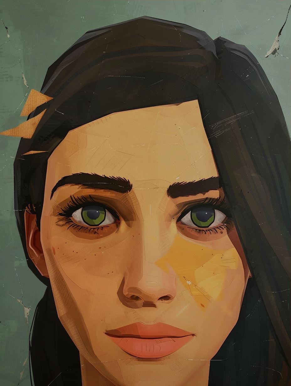Abstract Painted Gaze