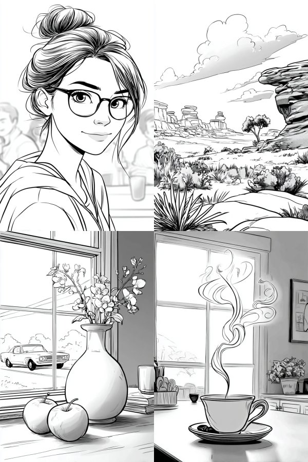 Ink Line Portrait