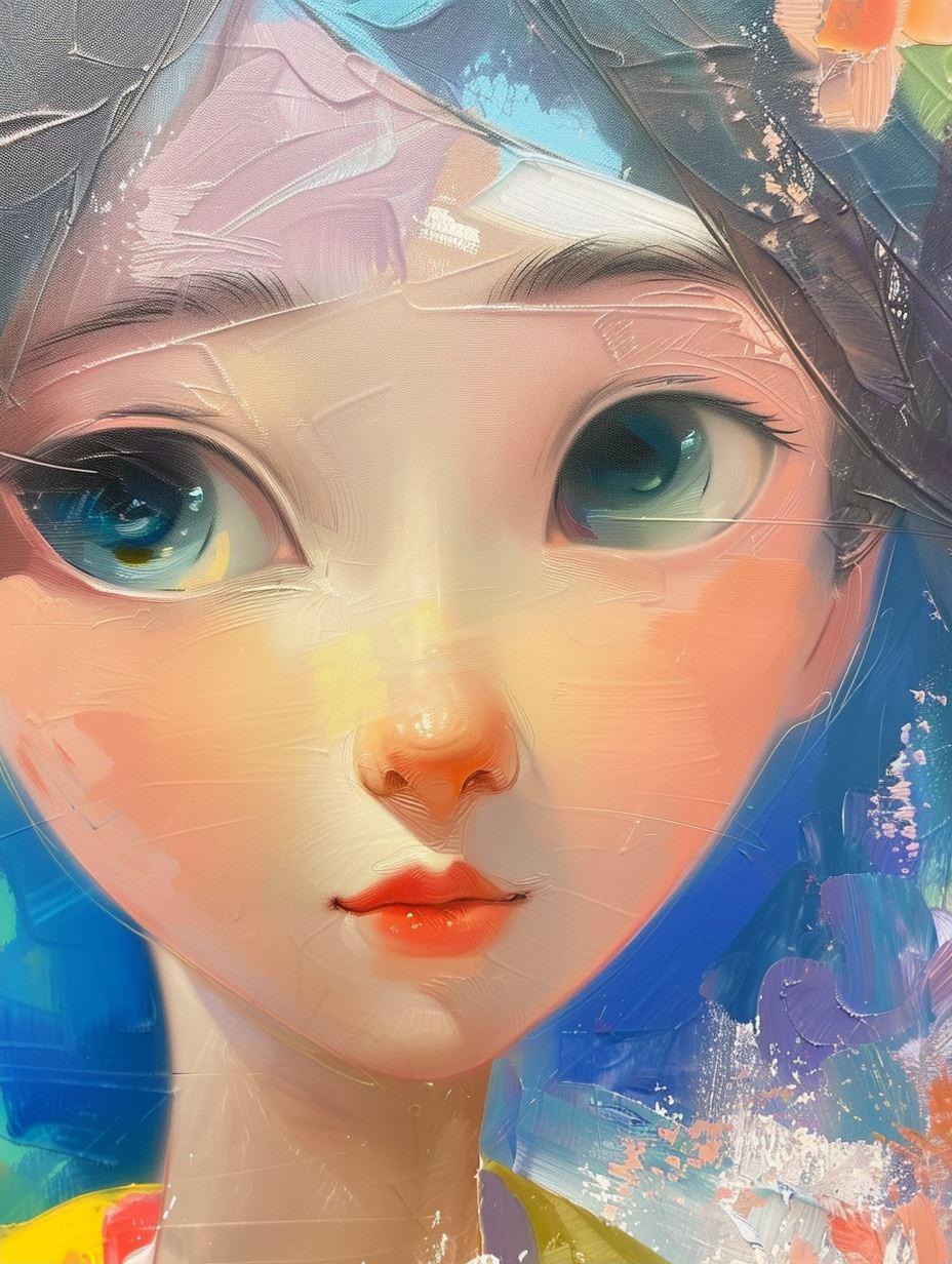 Ethereal Azure Gaze