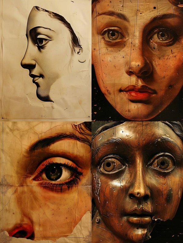 Weathered Bronze Portrait Studies