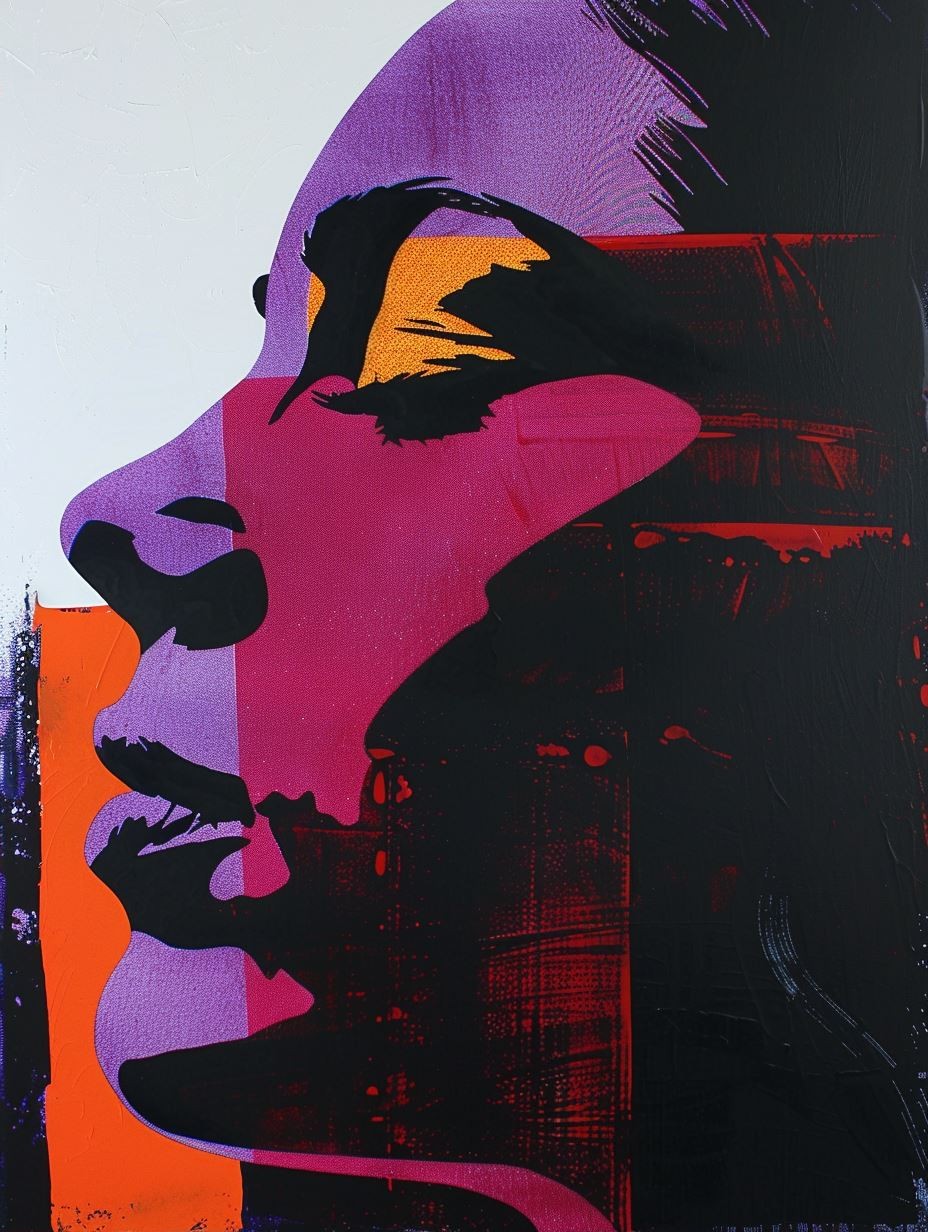 Neon Noir Silhouette