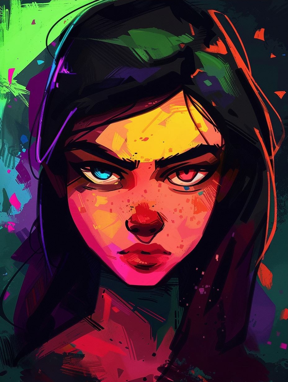 Neon Soul Portrait