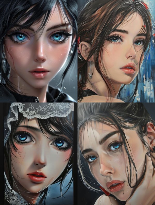 Ethereal Azure Gaze