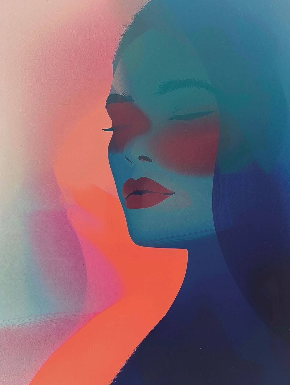 Ethereal Azure Silhouette