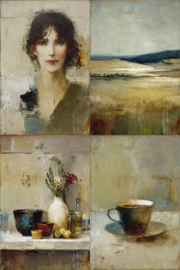 Ethereal Oil Portrait