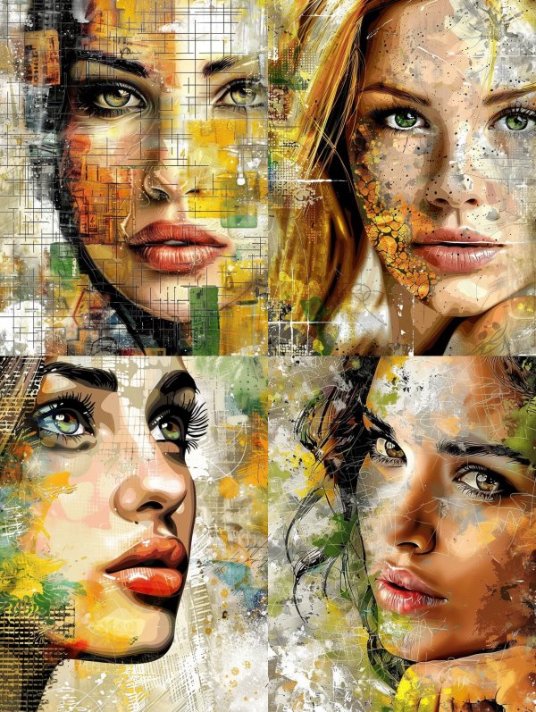 Fragmented Gaze of Golden Light