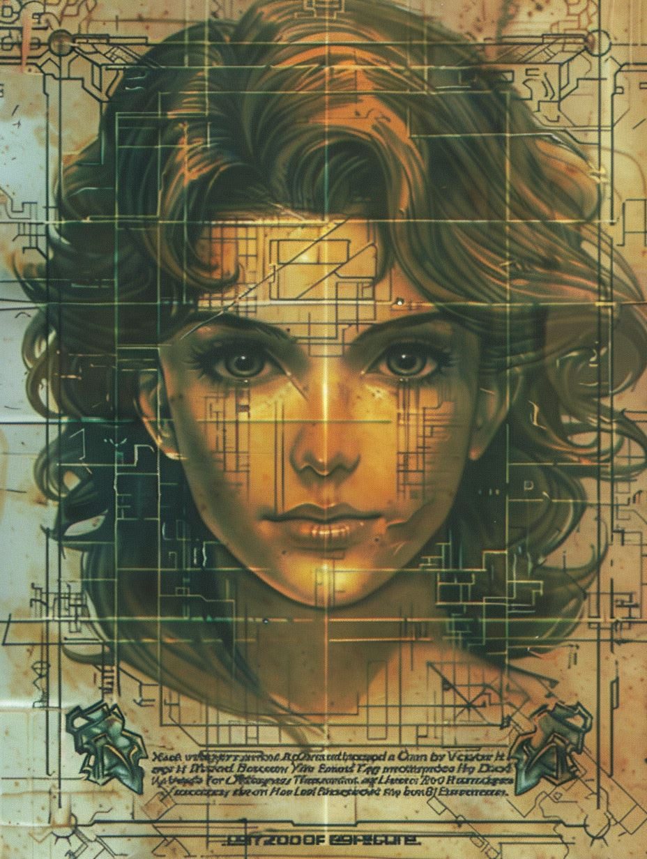 Fragmented Digital Soul Portrait
