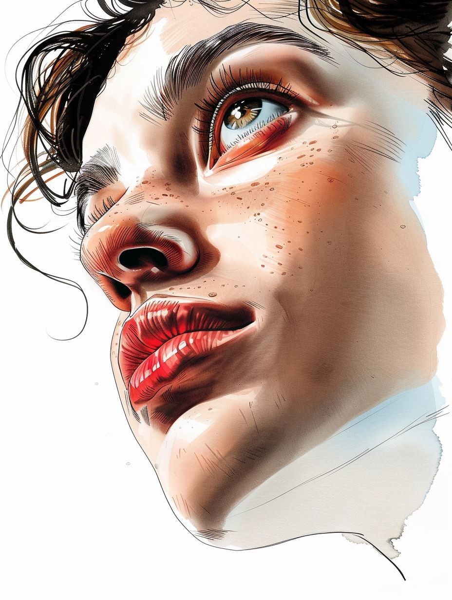 Luminous Freckled Gaze