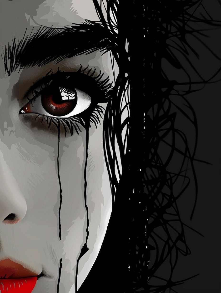 Crimson Gaze Noir - Image 2