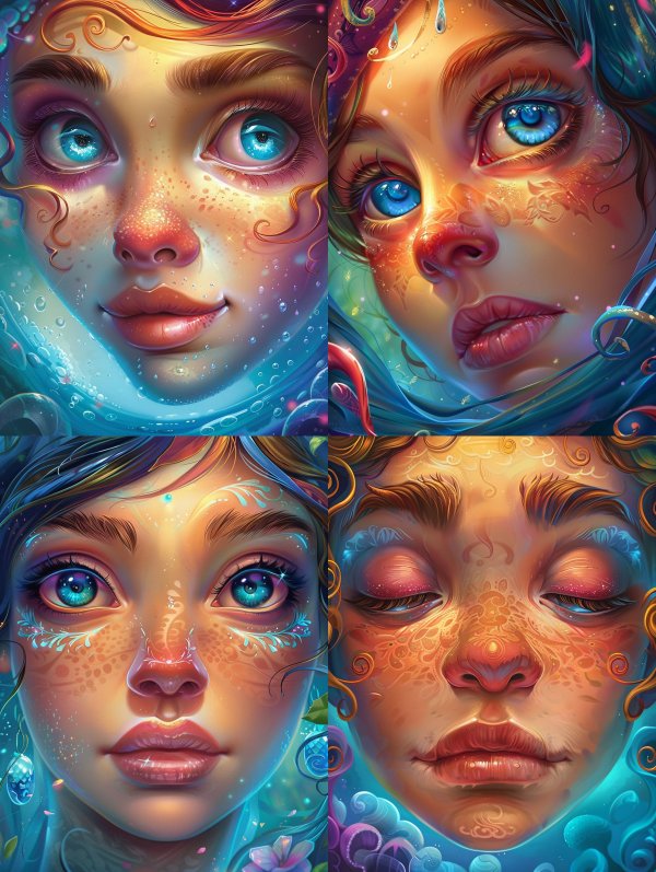 Ethereal Aquatic Dream Portrait