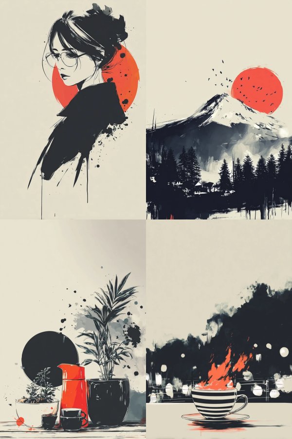 Zen Ink Silhouette