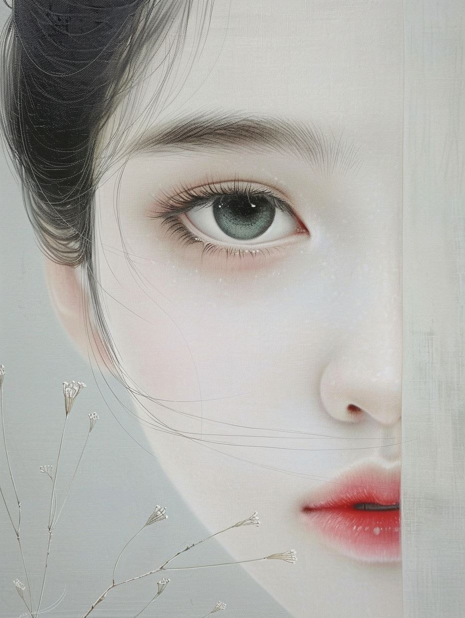 Ethereal Gaze in Soft Light