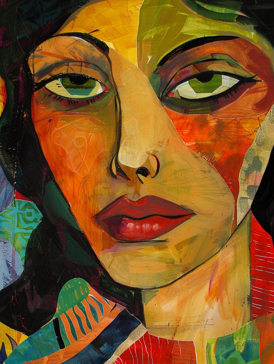 Abstract Prism Portrait Study