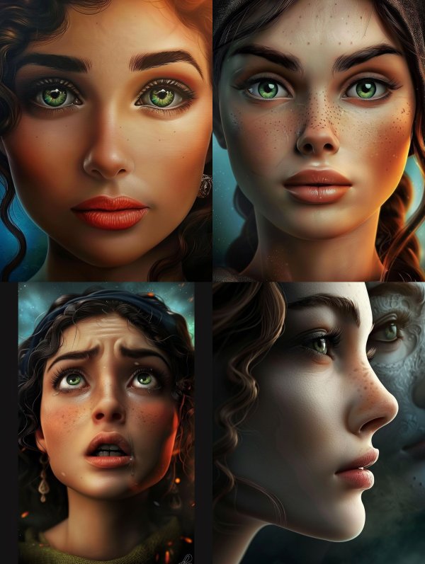 Emerald Gaze Portrait