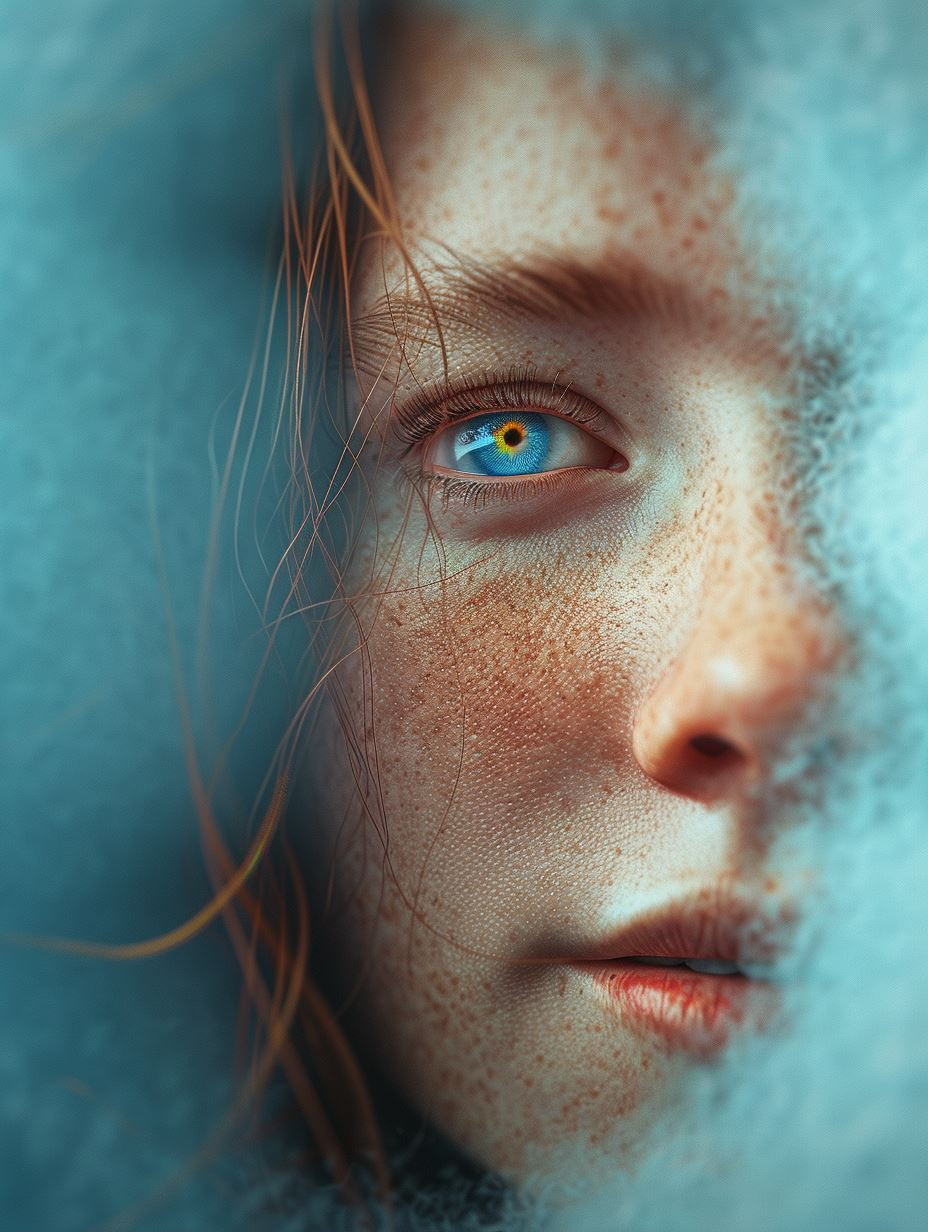 Frozen Gaze of Amber Light