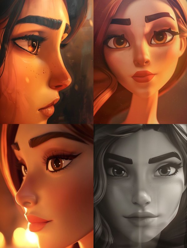Ethereal Stylized Digital Portraits