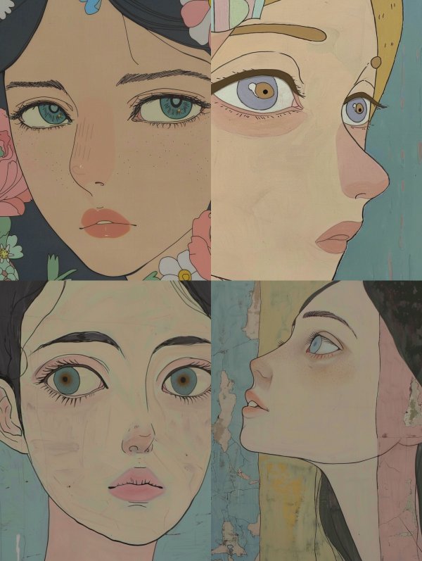 Ethereal Pastel Anime Portrait
