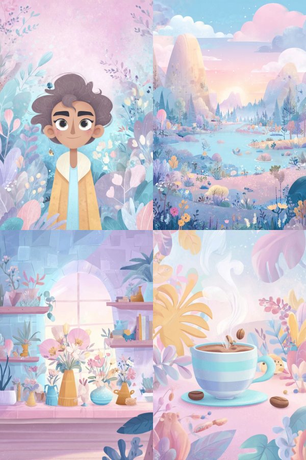 Pastel Dreamscape Portrait