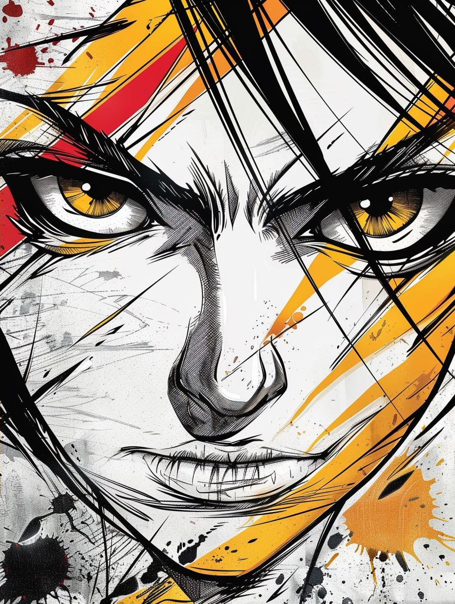 Dynamic Ink Manga Portrait