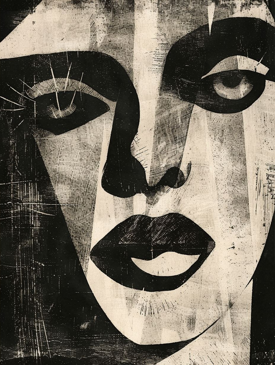 Dualistic Noir Portrait Study - Image 2