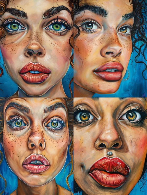 Vibrant Gaze Portrait