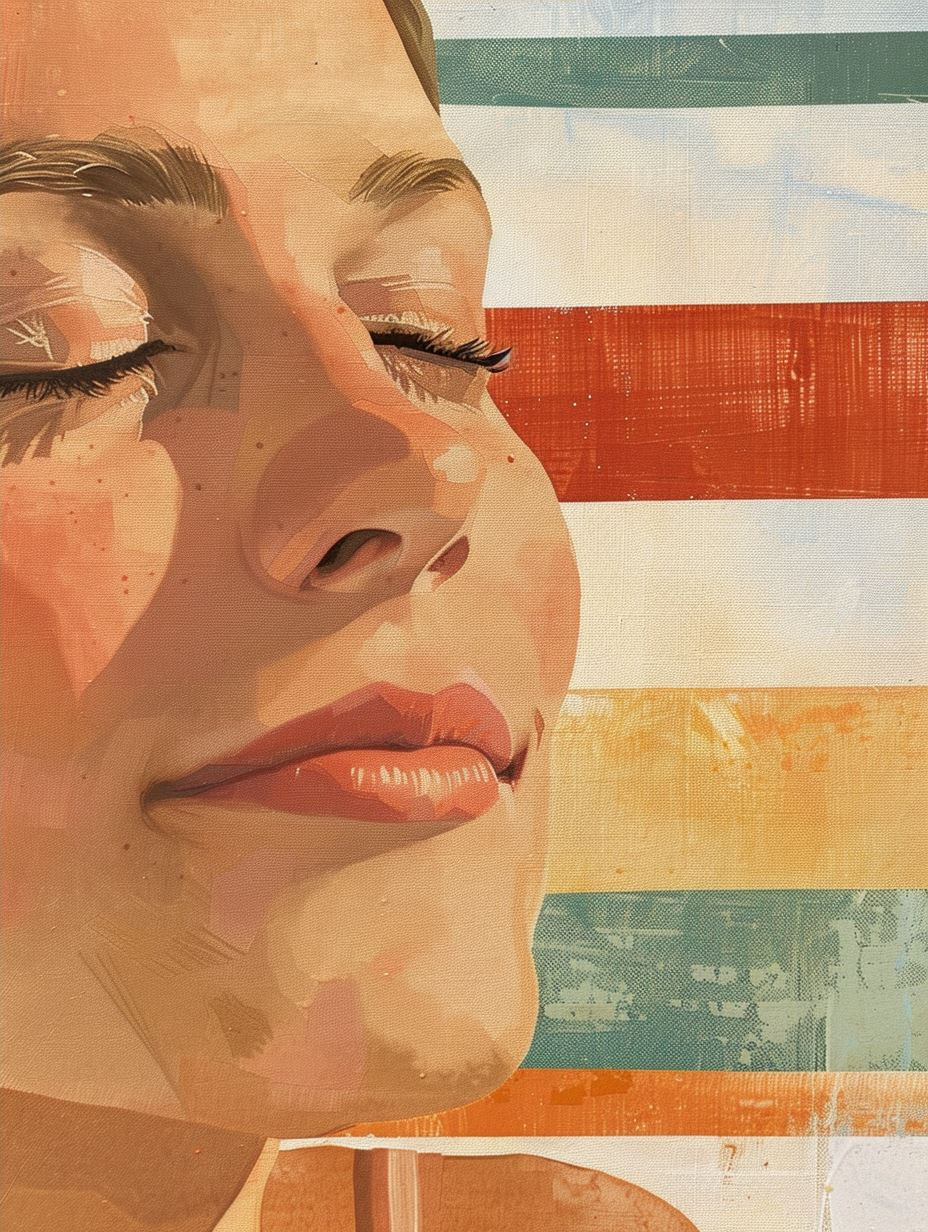 Sun Drenched Serene Portrait - Image 4