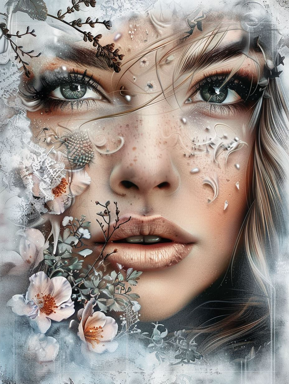 Fragmented Beauty Through Frozen Glass