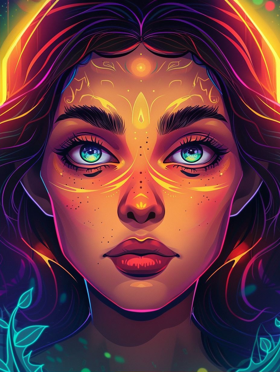 Neon Astral Goddess - Image 2
