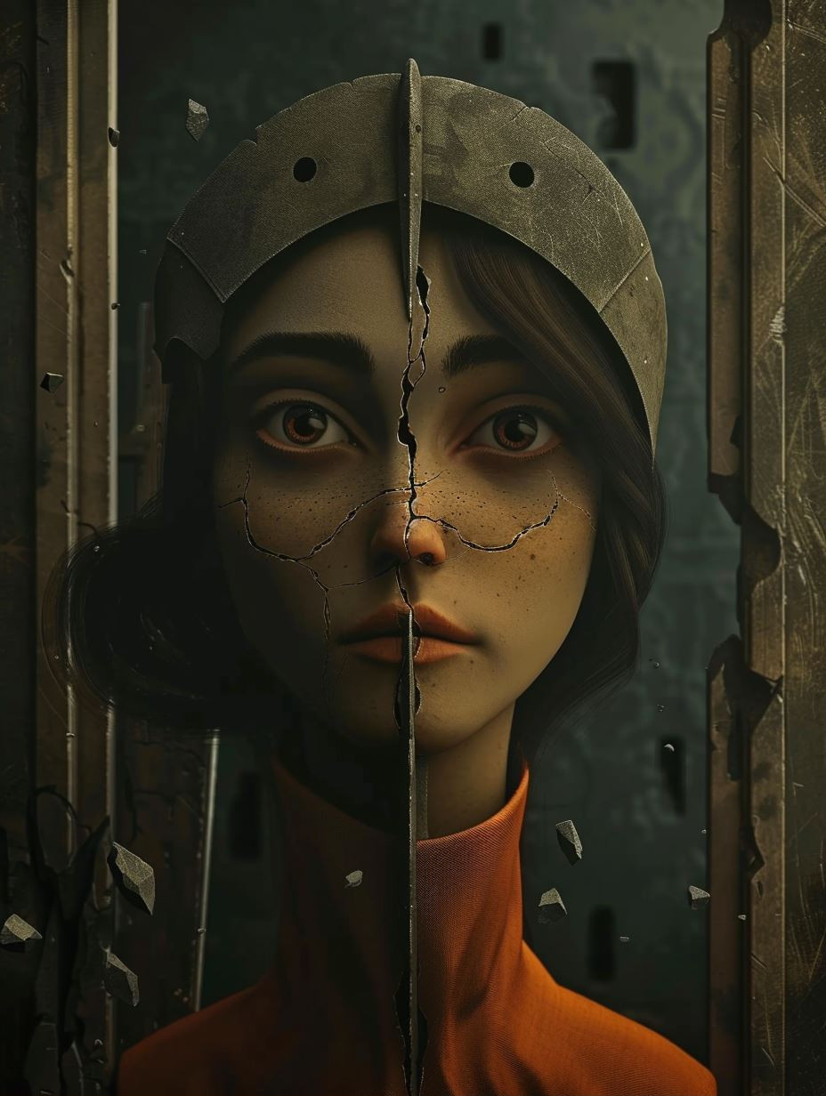 The Divided Gaze Portrait