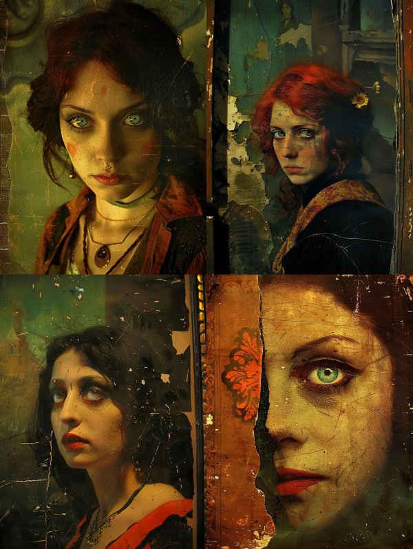 Ethereal Vintage Gaze