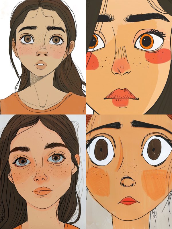 Soft Gaze Illustration