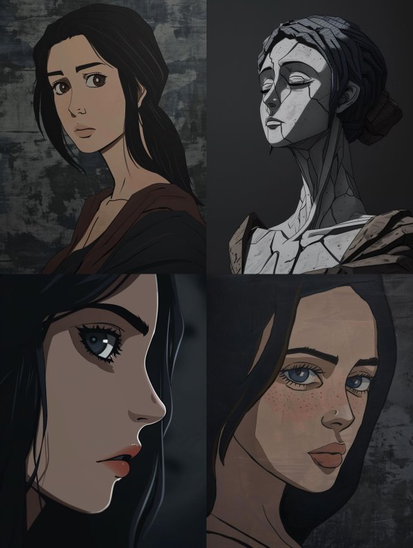 Somber Noir Portrait