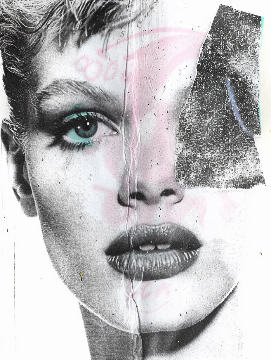 Neon Pastel Dream Portrait