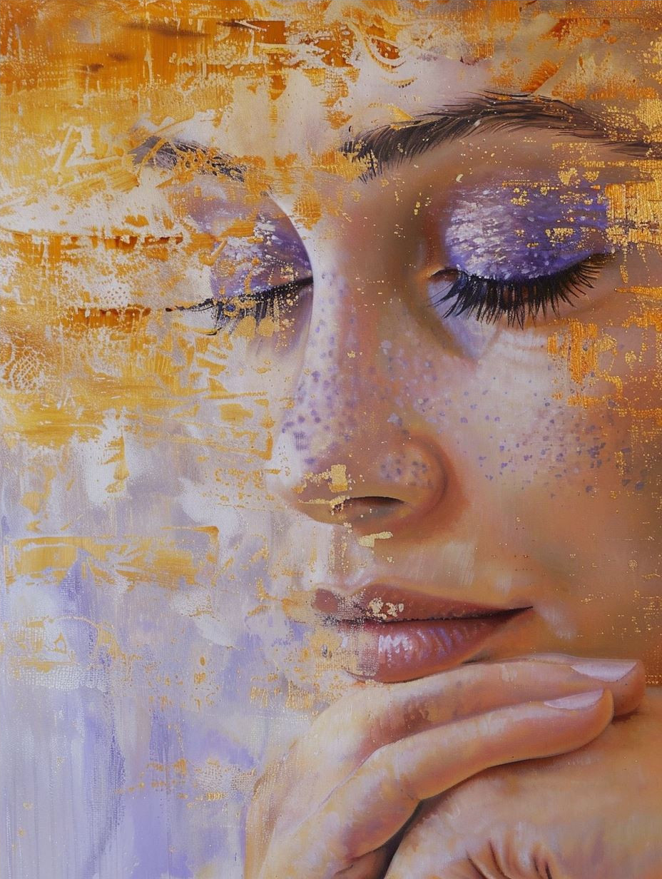 Gilded Fragment Portrait