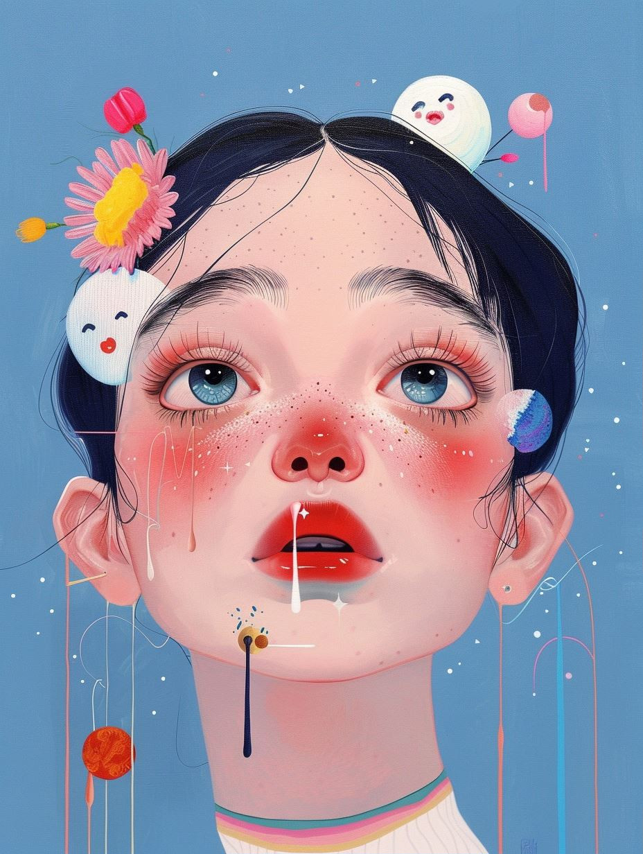 Surreal Pastel Dream Portrait