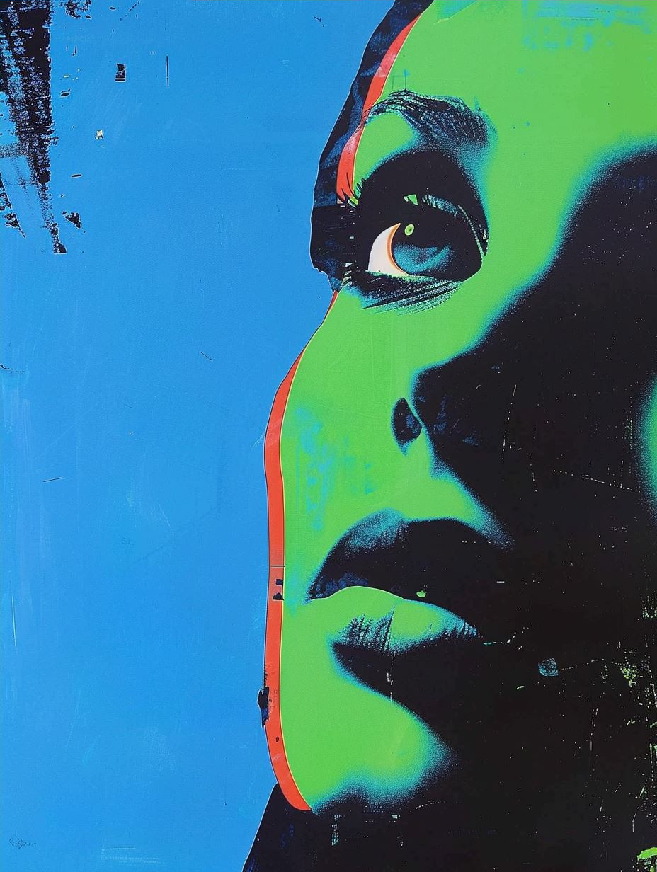 Neon Pop Art Portrait
