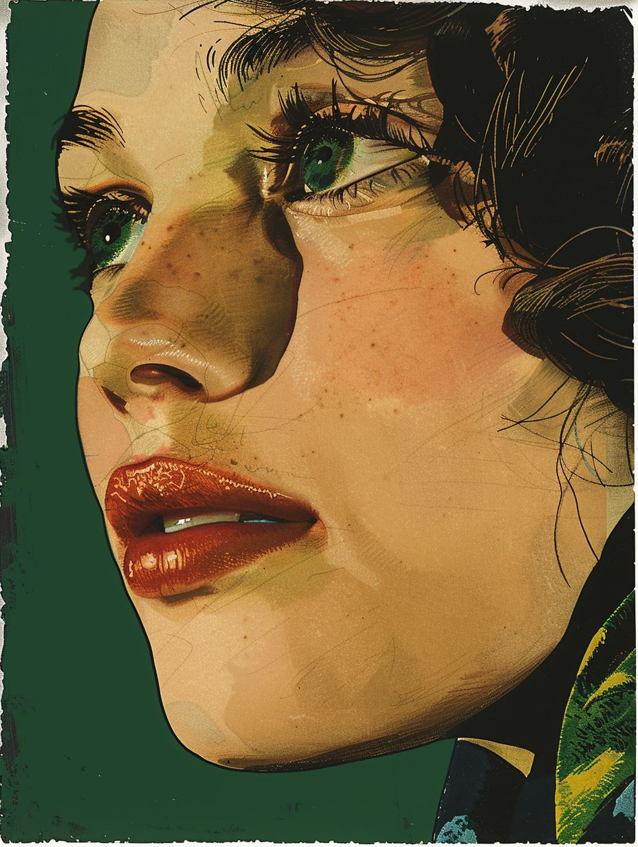 Vintage Pulp Portrait