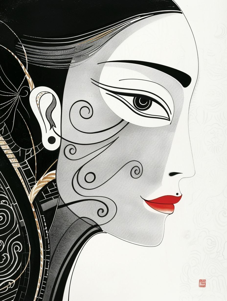 Ink Wash Elegance
