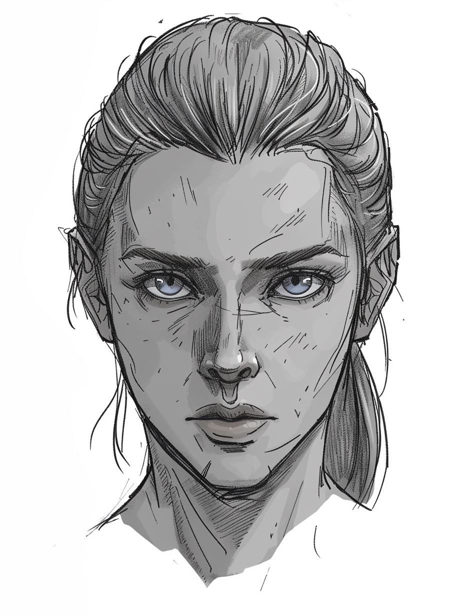 Steel Gaze Sketch