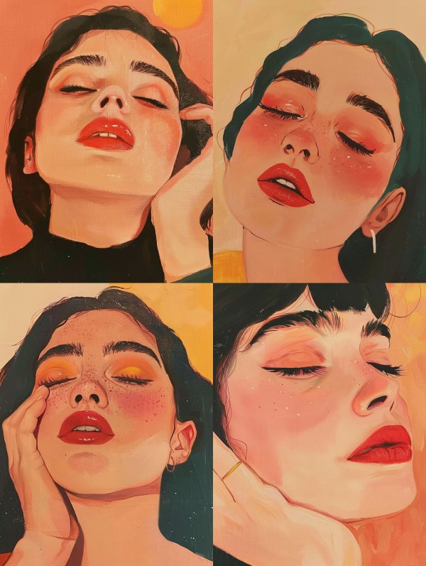 Dreamy Warm Portrait Study