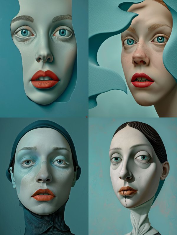 Surreal Azure Gaze