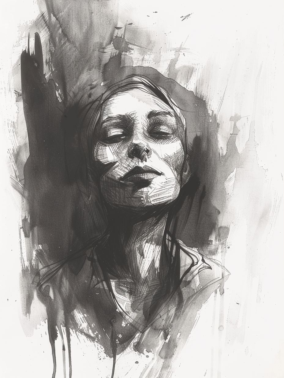 Moody Charcoal Portrait Study
