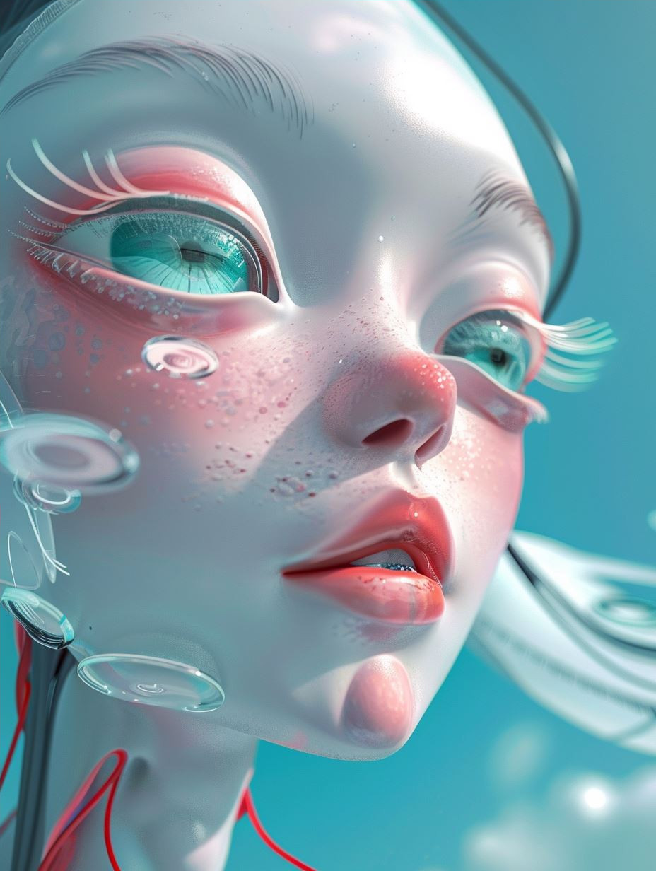 Ethereal Porcelain Digital Soul