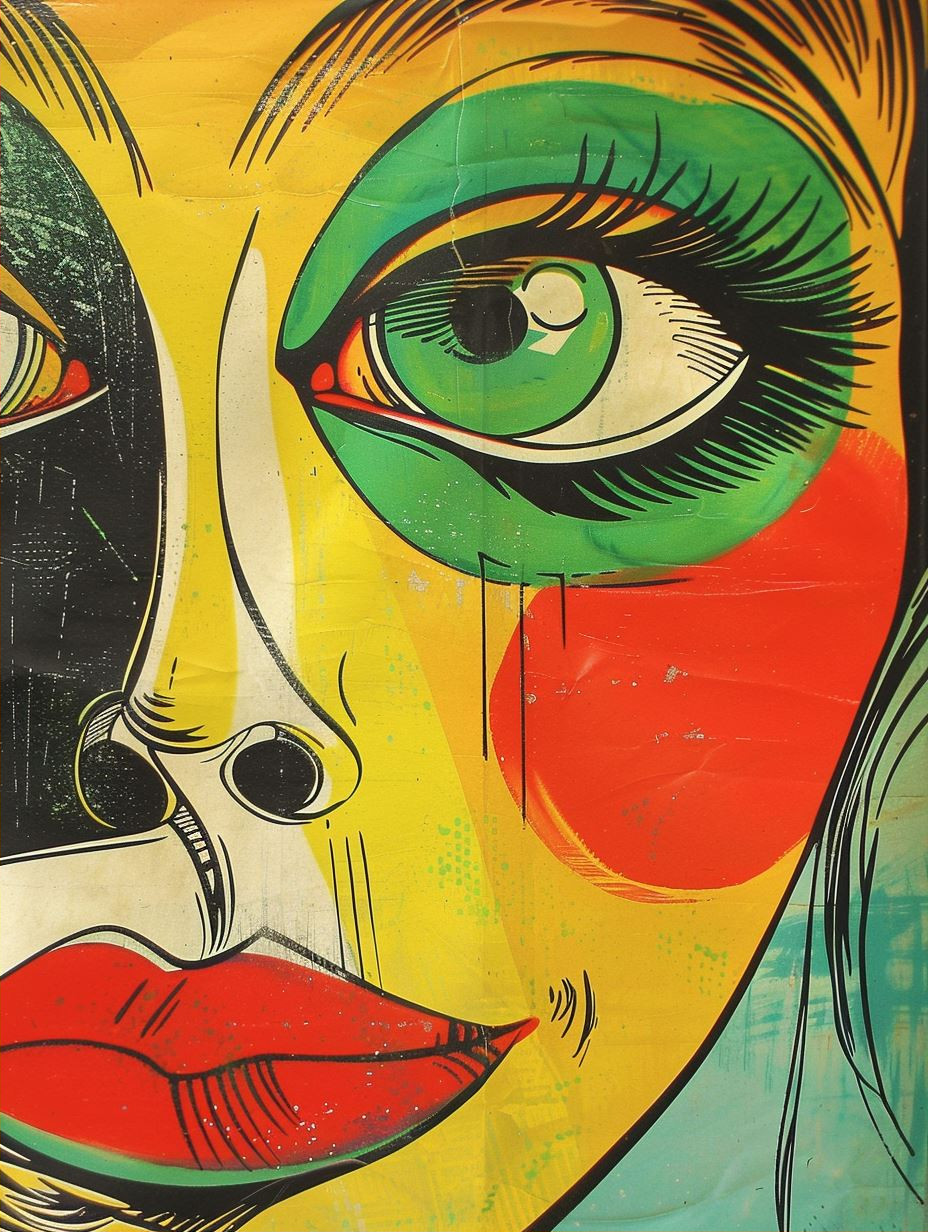 Vibrant Pop Art Portrait