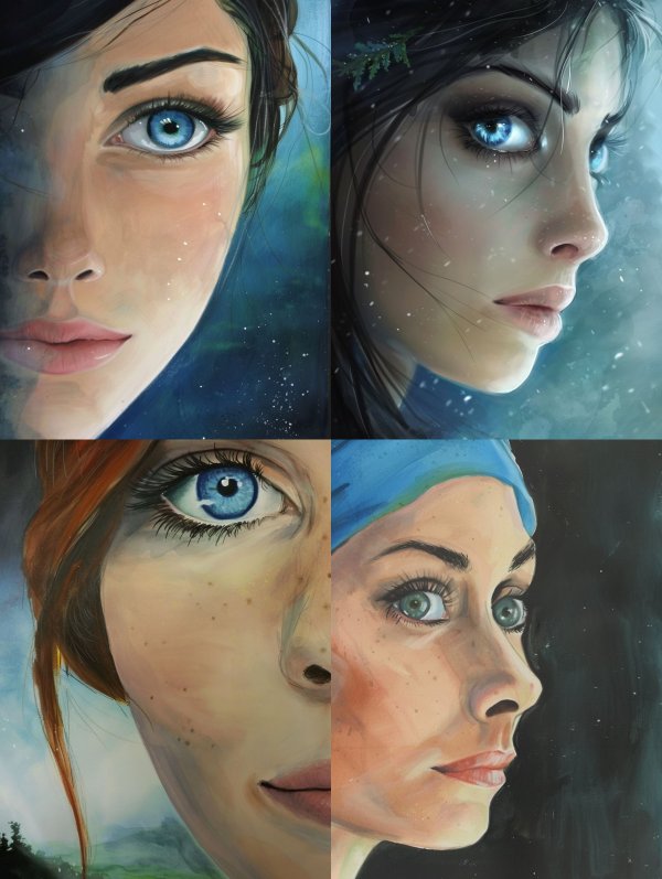 Celestial Gaze Ethereal Portrait