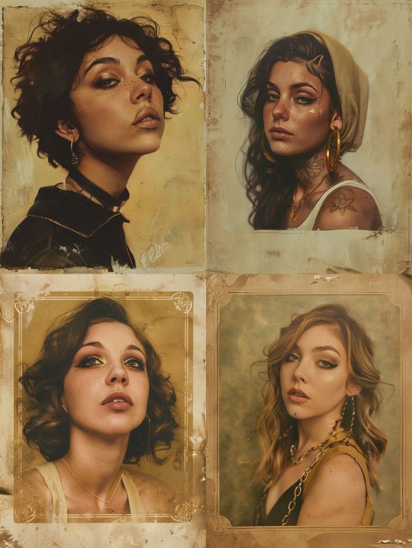 Vintage Grunge Portrait Study